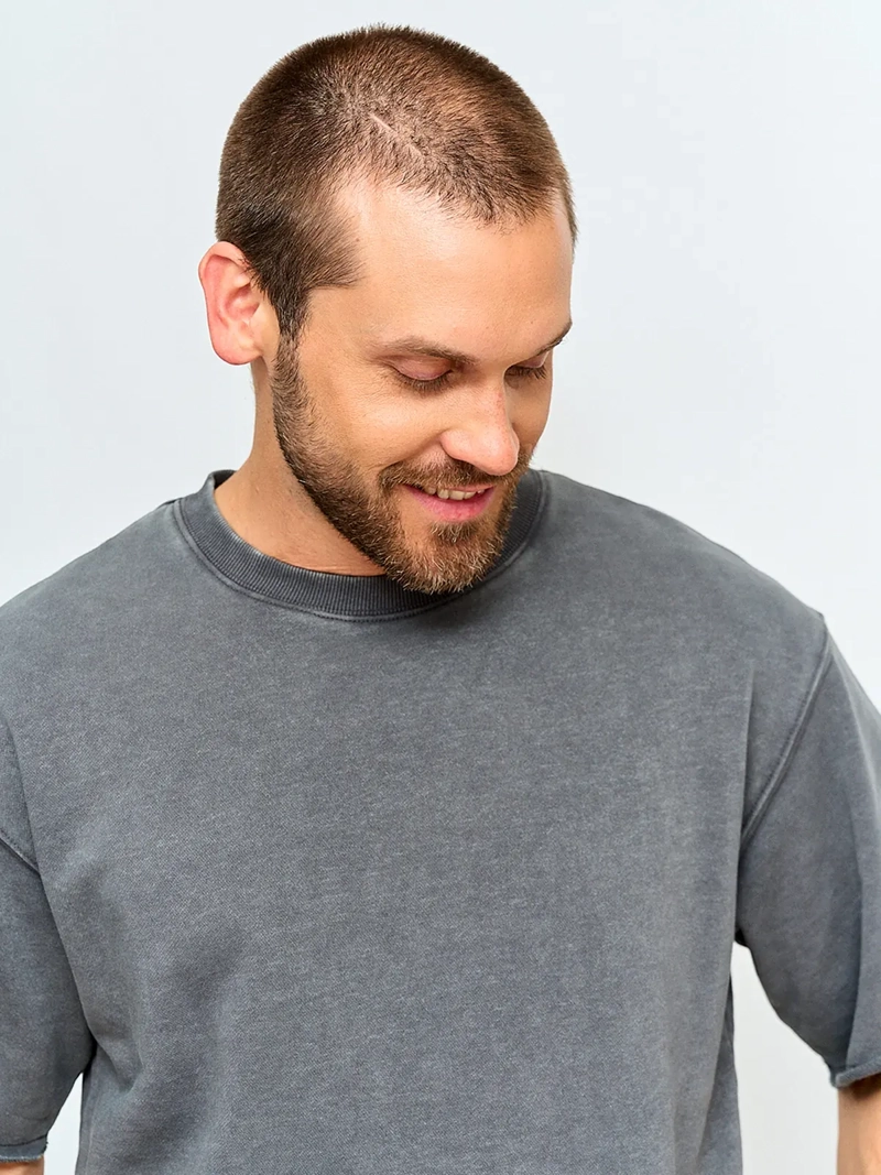 POLERA HOMBRE INDEX ALGODÓN MANGA CORTA LAVADA - 3