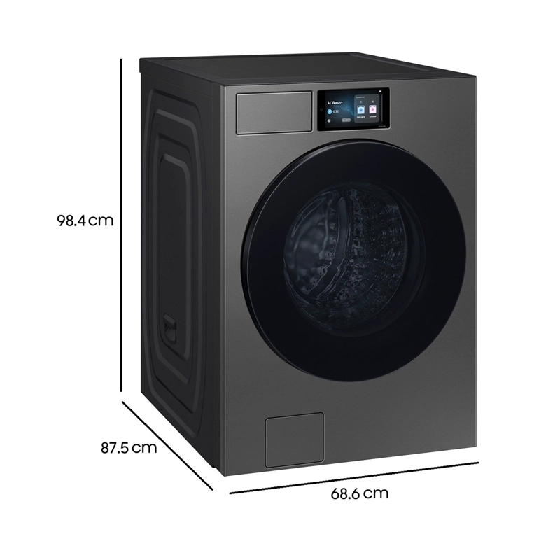 LAVADORA CARGA FRONTAL SAMSUNG BESPOKE AI WF90F25ADSZS 25KG GRAFITO - 3