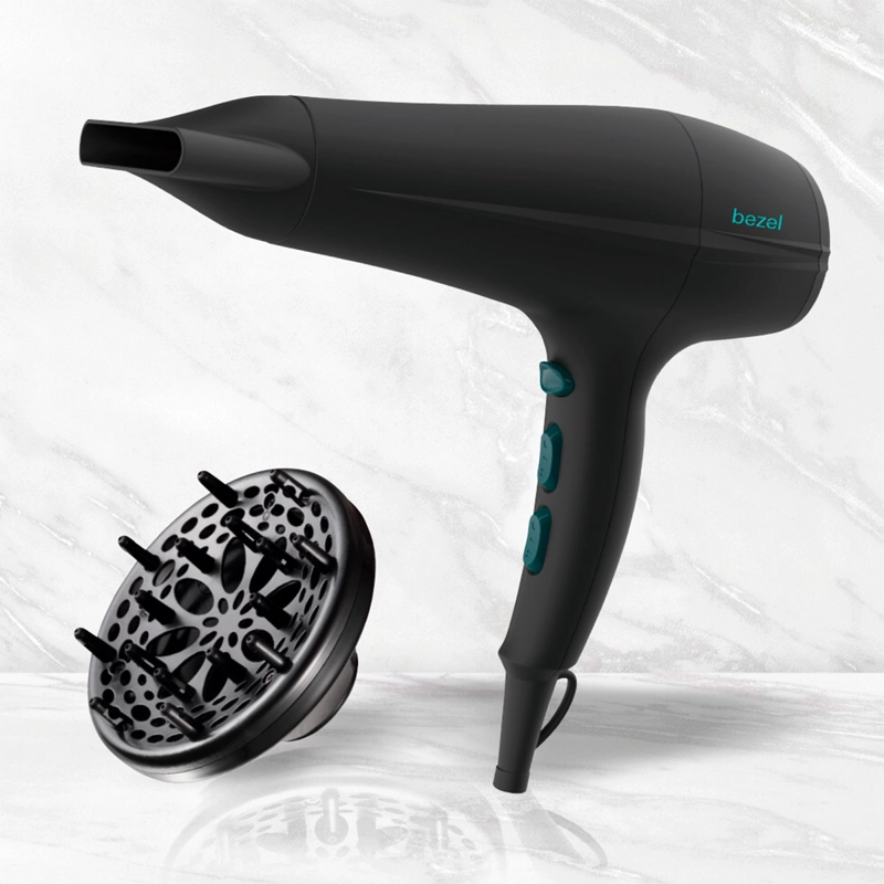 SECADOR DE PELO BEZEL BHR-003 IÓNICO 2200W - 2
