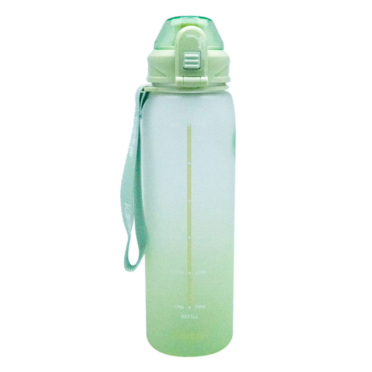 BOTELLA KEEP MEDIDAS RUBBER 1 LITRO PISTACHO - 1