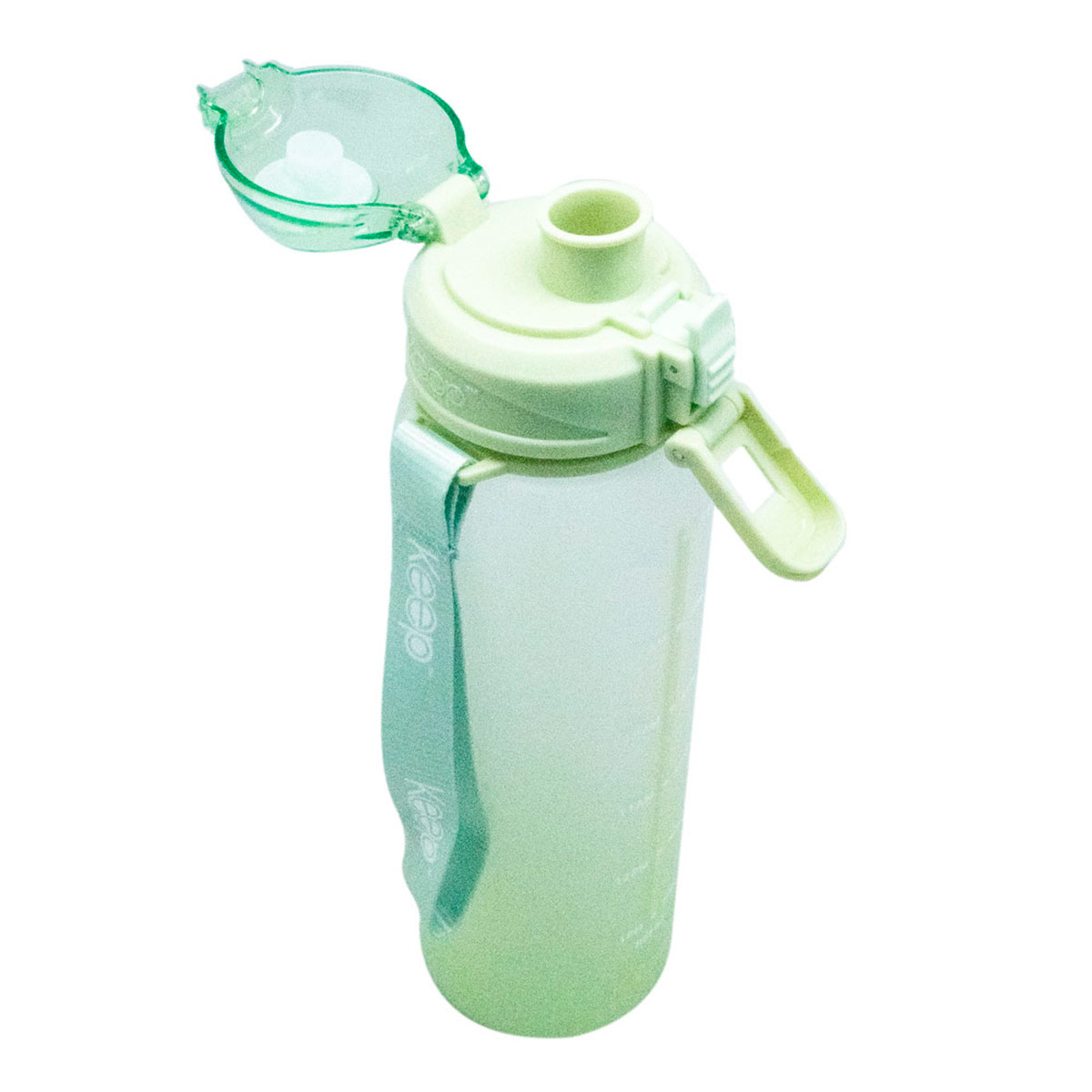 BOTELLA KEEP MEDIDAS RUBBER 1 LITRO PISTACHO - 3