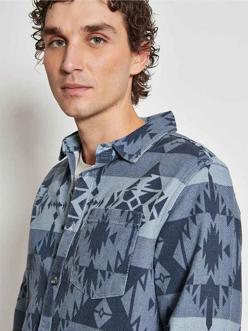 SOBRECAMISA HOMBRE BARBADOS ALGODÓN MANGA LARGA TRIBAL - 3