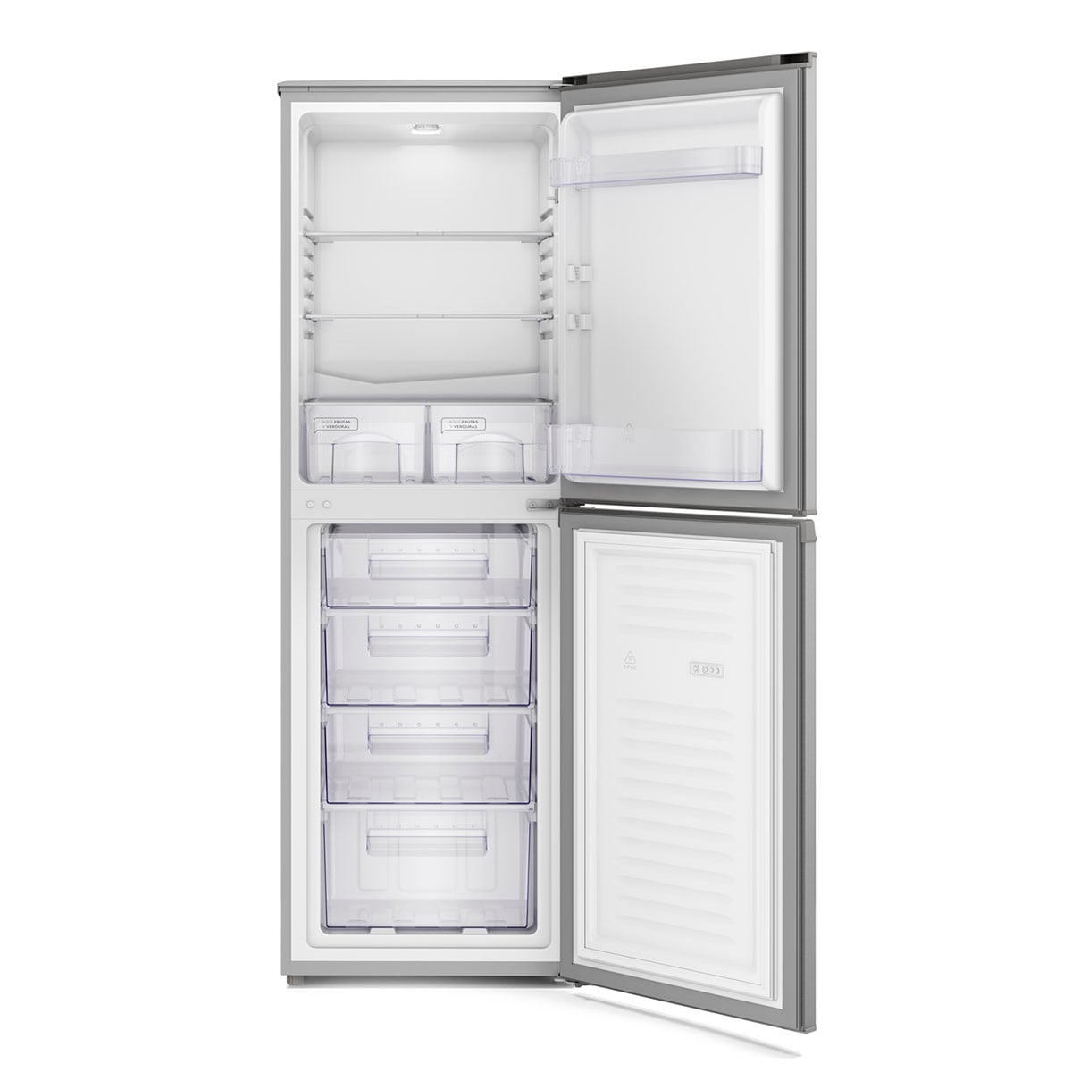 REFRIGERADOR BOTTOM FREEZER MADEMSA MED250 248L FRIO DIRECTO PLATA - 3