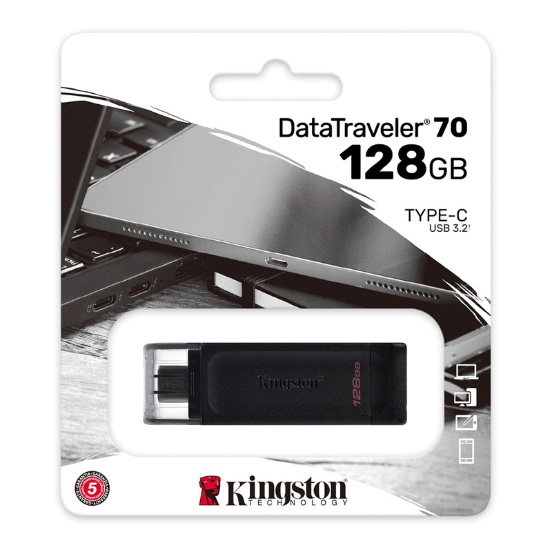 FLASH DRIVE USB KINGSTON DT70 128GB - 7