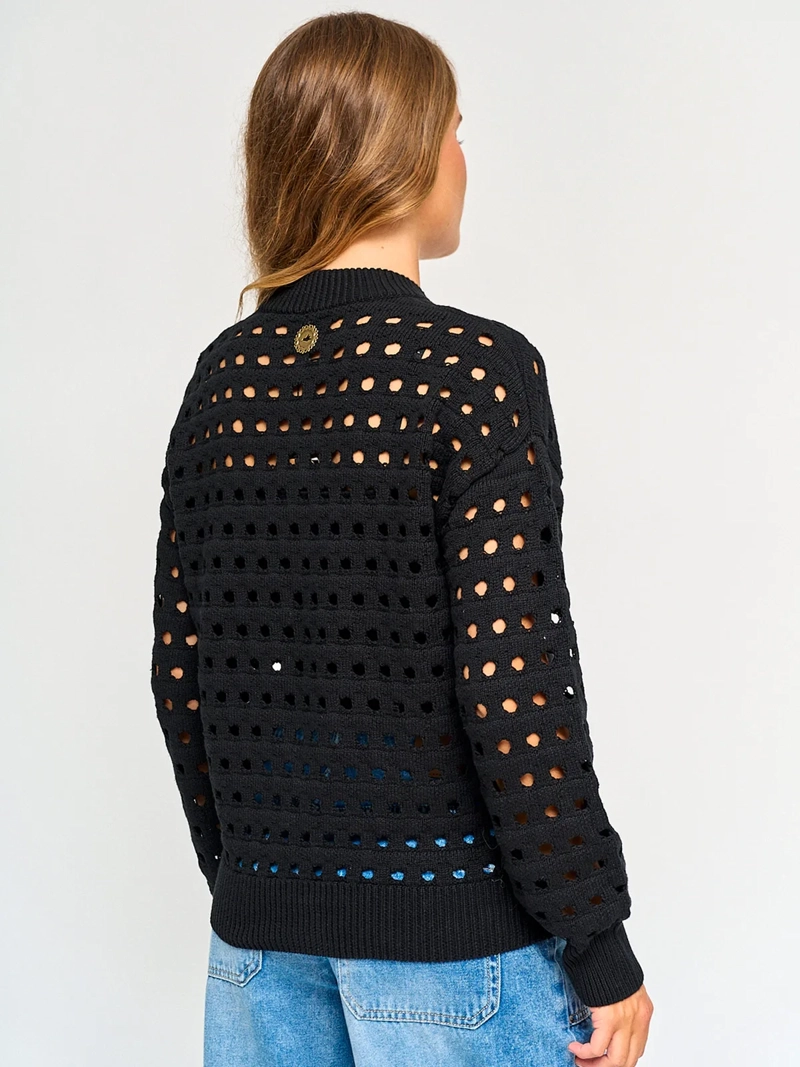 CARDIGAN MUJER BARBADOS ALGODÓN CALADO - 2