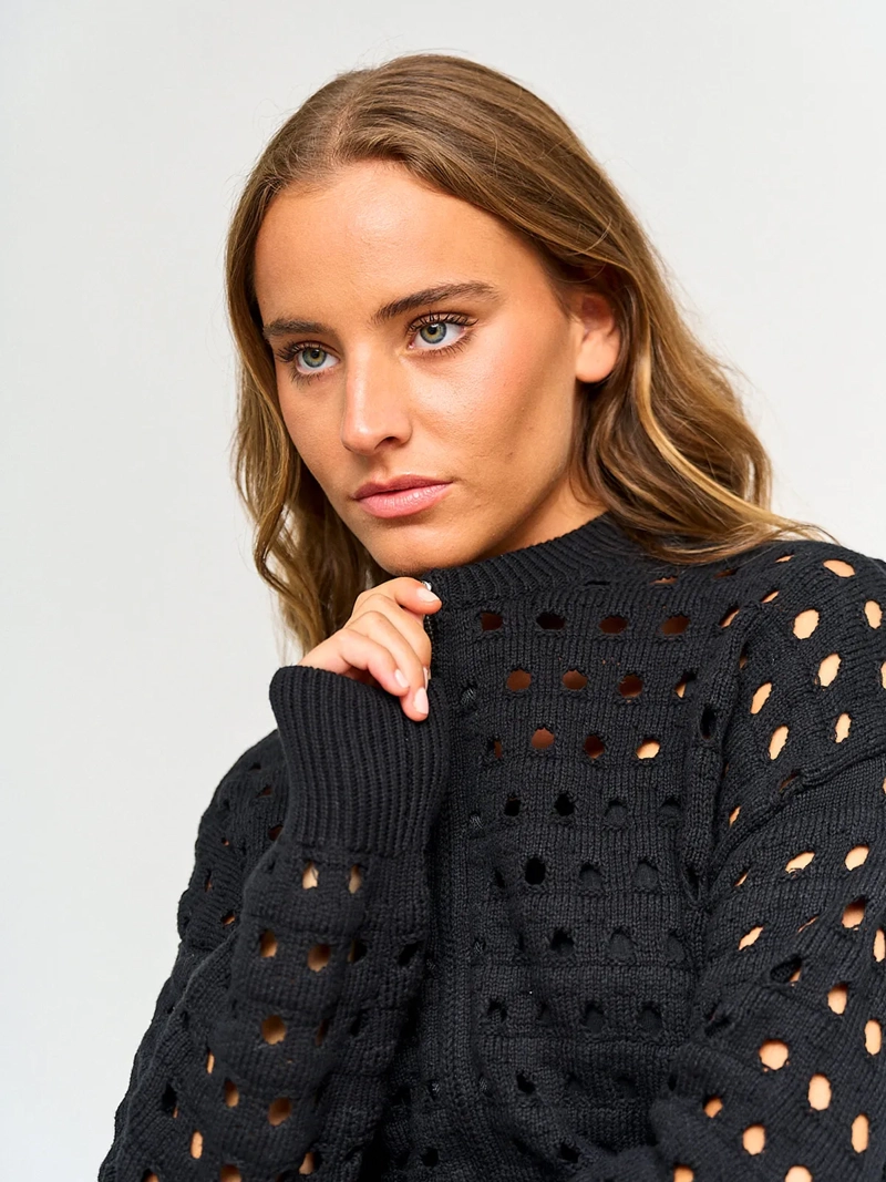 CARDIGAN MUJER BARBADOS ALGODÓN CALADO - 3