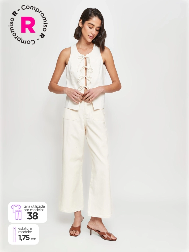 JEANS MUJER MARQUIS ALGODÓN CULOTTE - 1
