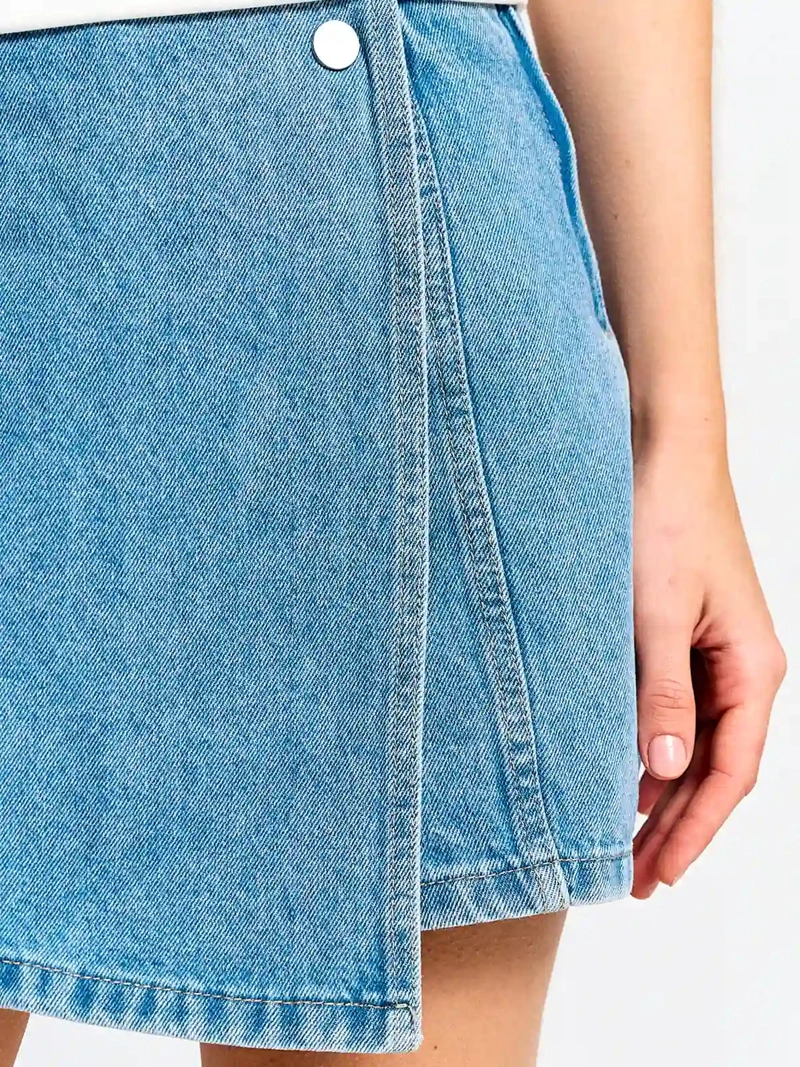 FALDA SHORT MUJER INDEX ALGODÓN DENIM - 4