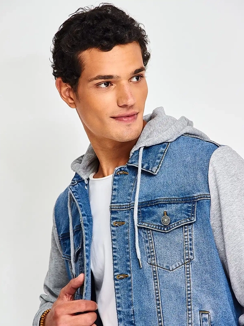 CHAQUETA HOMBRE INDEX ALGODÓN DENIM CON POLERÓN - 3