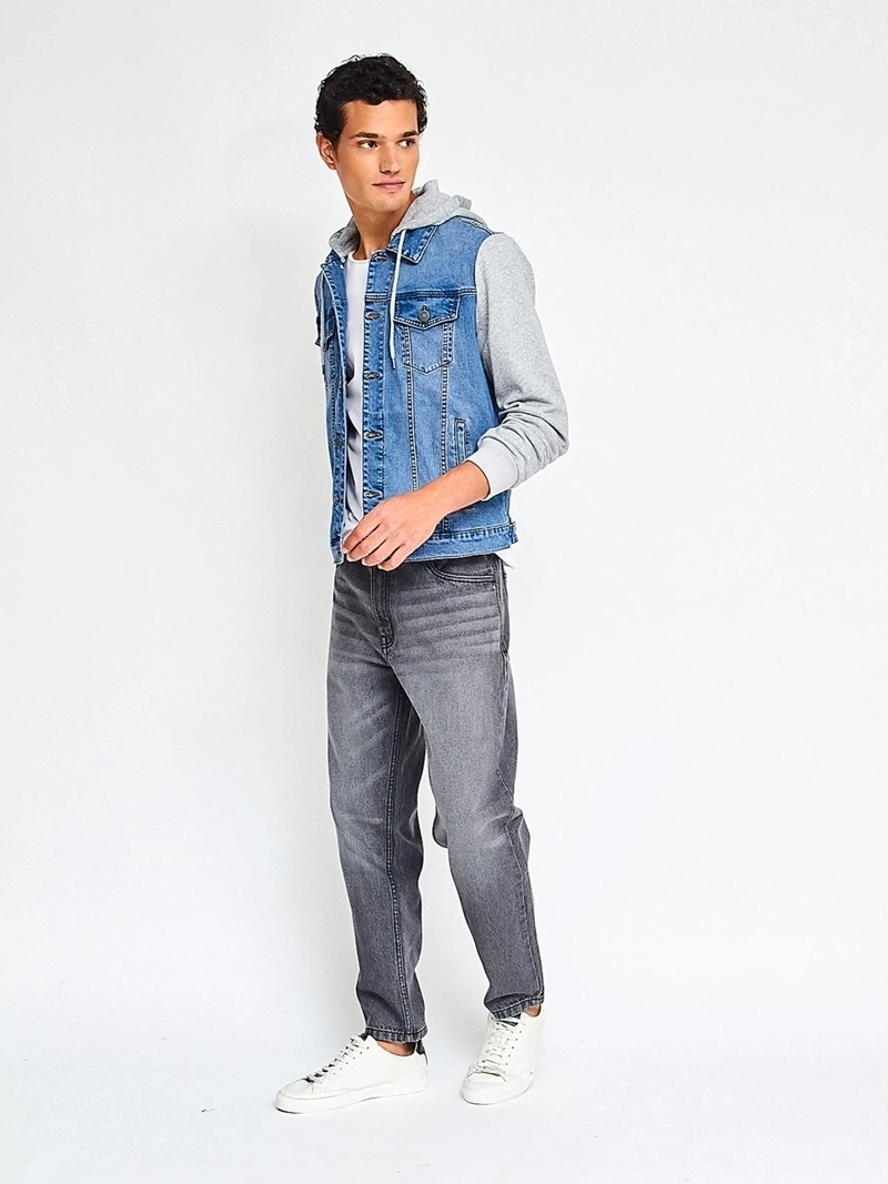 CHAQUETA HOMBRE INDEX ALGODÓN DENIM CON POLERÓN - 4