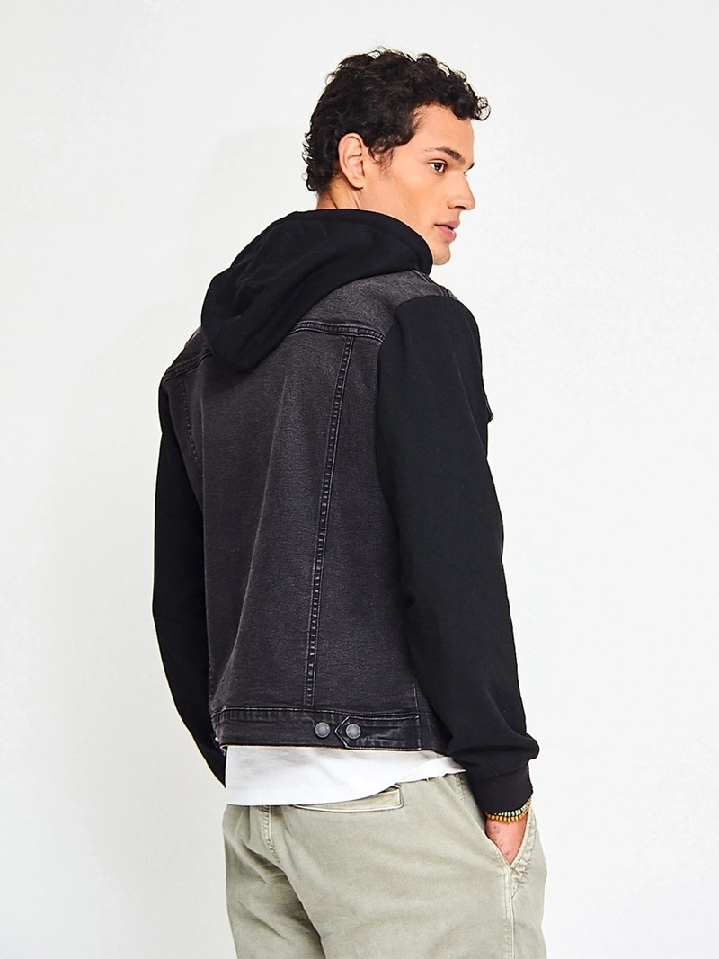 CHAQUETA HOMBRE INDEX ALGODÓN DENIM CON POLERÓN - 2