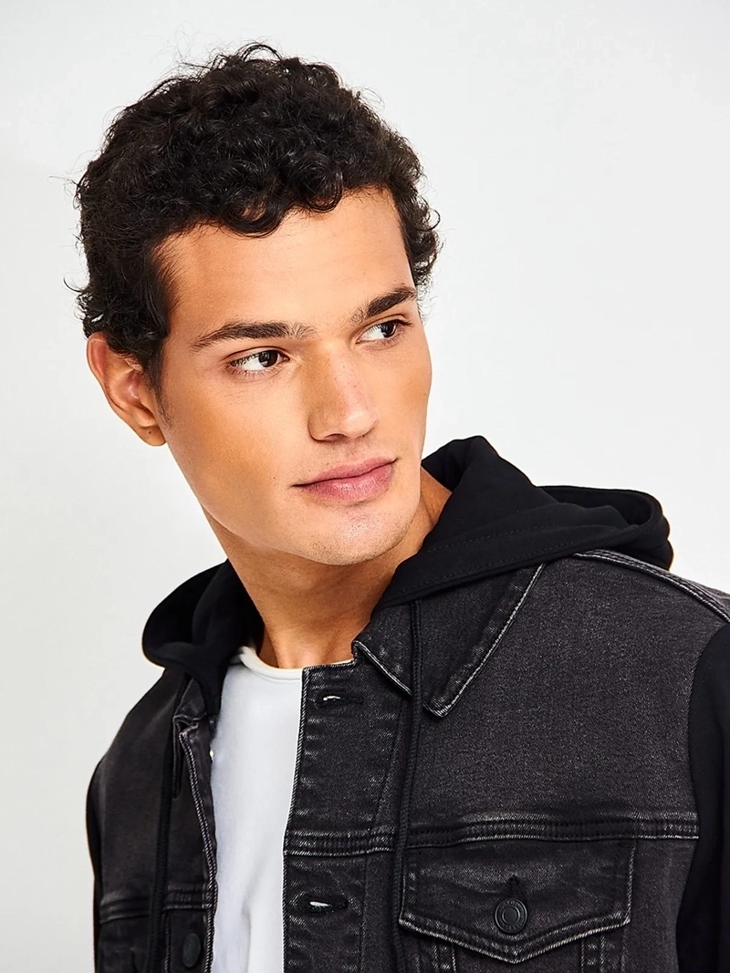 CHAQUETA HOMBRE INDEX ALGODÓN DENIM CON POLERÓN - 3