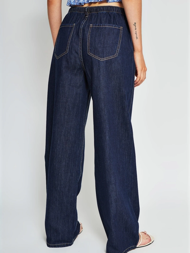 JEANS MUJER INDEX ALGODÓN WIDELEG LAZO - 3