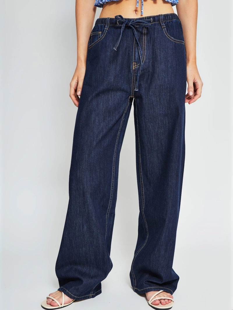 JEANS MUJER INDEX ALGODÓN WIDELEG LAZO - 2