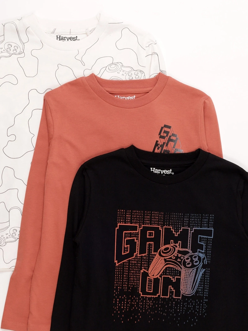 POLERA NIÑO HARVEST TRIPACK - 3