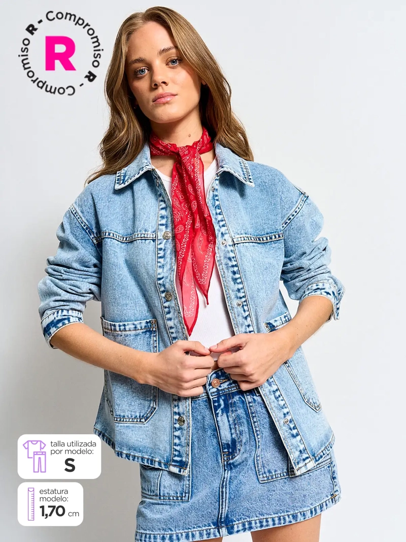 CHAQUETA MUJER INDEX ALGODÓN DENIM - 1