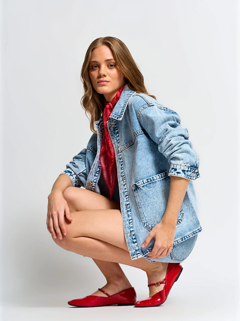 CHAQUETA MUJER INDEX ALGODÓN DENIM - 4