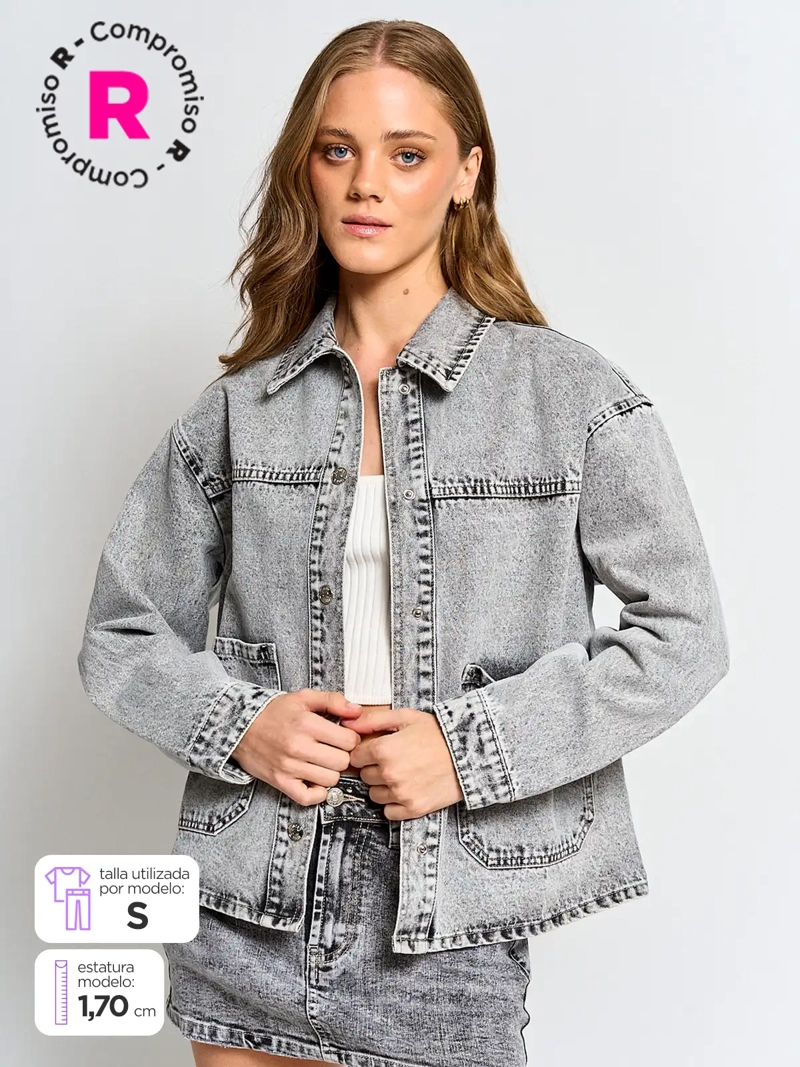 CHAQUETA MUJER INDEX ALGODÓN DENIM - 1