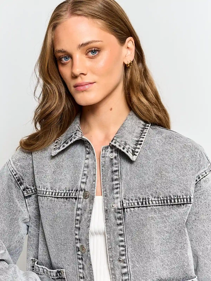 CHAQUETA MUJER INDEX ALGODÓN DENIM - 3