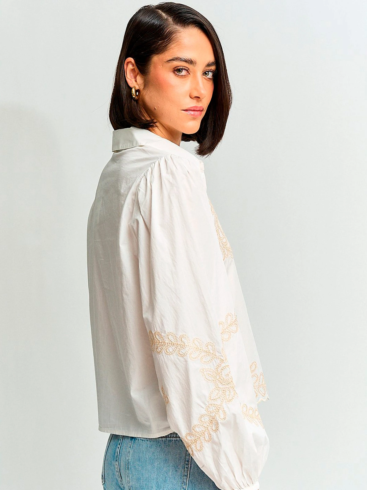 BLUSA MUJER MARQUIS ALGODÓN BORDADO - 2