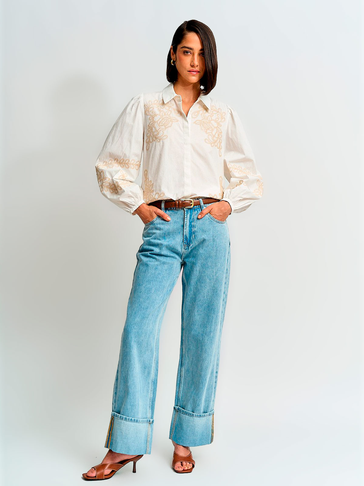 BLUSA MUJER MARQUIS ALGODÓN BORDADO - 4