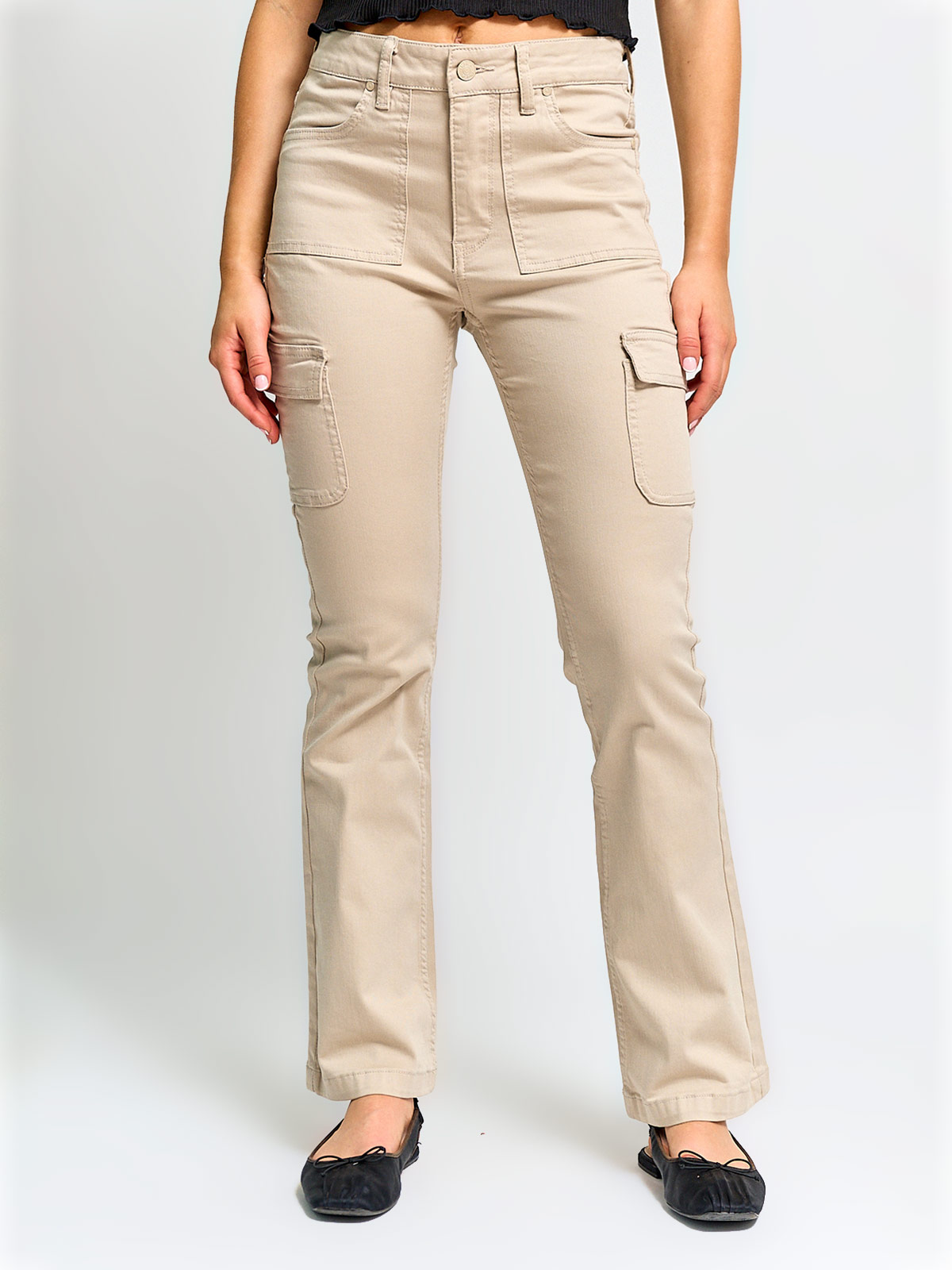 PANTALÓN MUJER INDEX ALGODÓN CARGO FLARE - 2