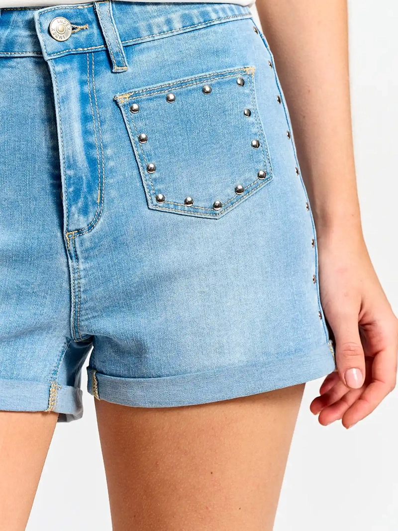 SHORT MUJER INDEX ALGODÓN TACHAS - 4