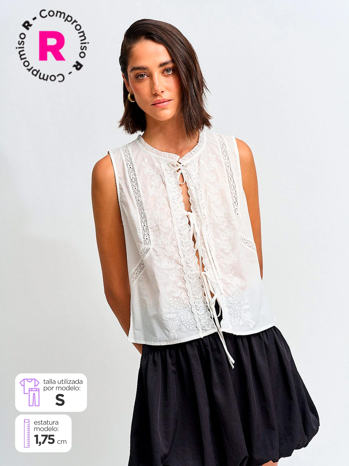BLUSA MUJER MARQUIS ALGODÓN BRODERIE - 1