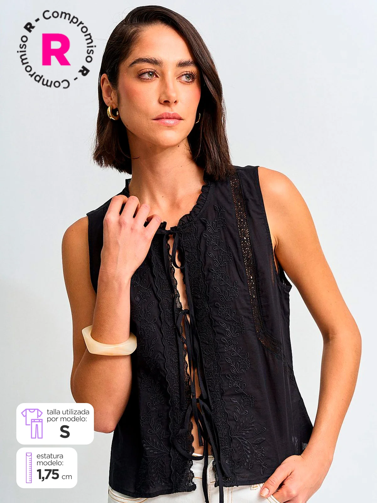 BLUSA MUJER MARQUIS ALGODÓN BRODERIE - 1