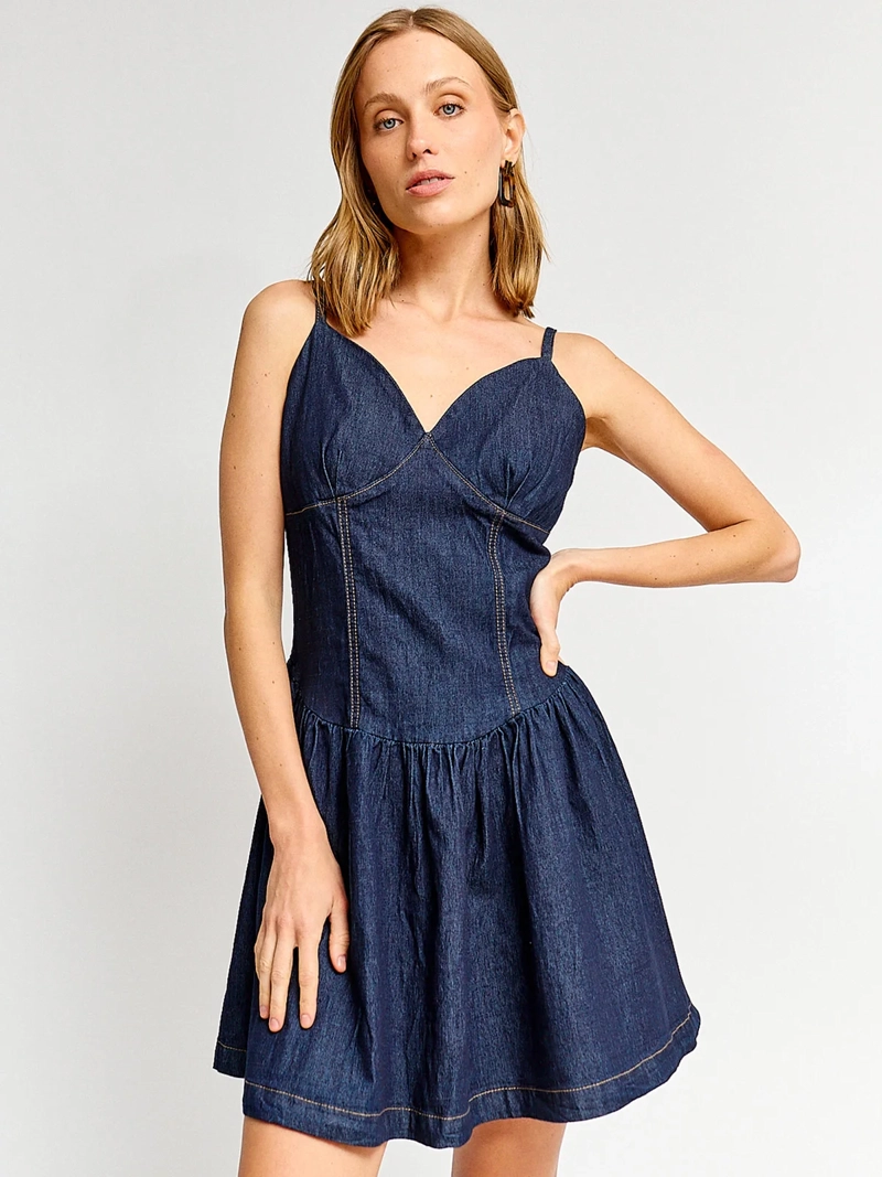 VESTIDO MUJER MARQUIS ALGODÓN DENIM - 2