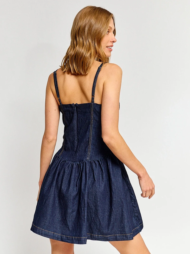 VESTIDO MUJER MARQUIS ALGODÓN DENIM - 3