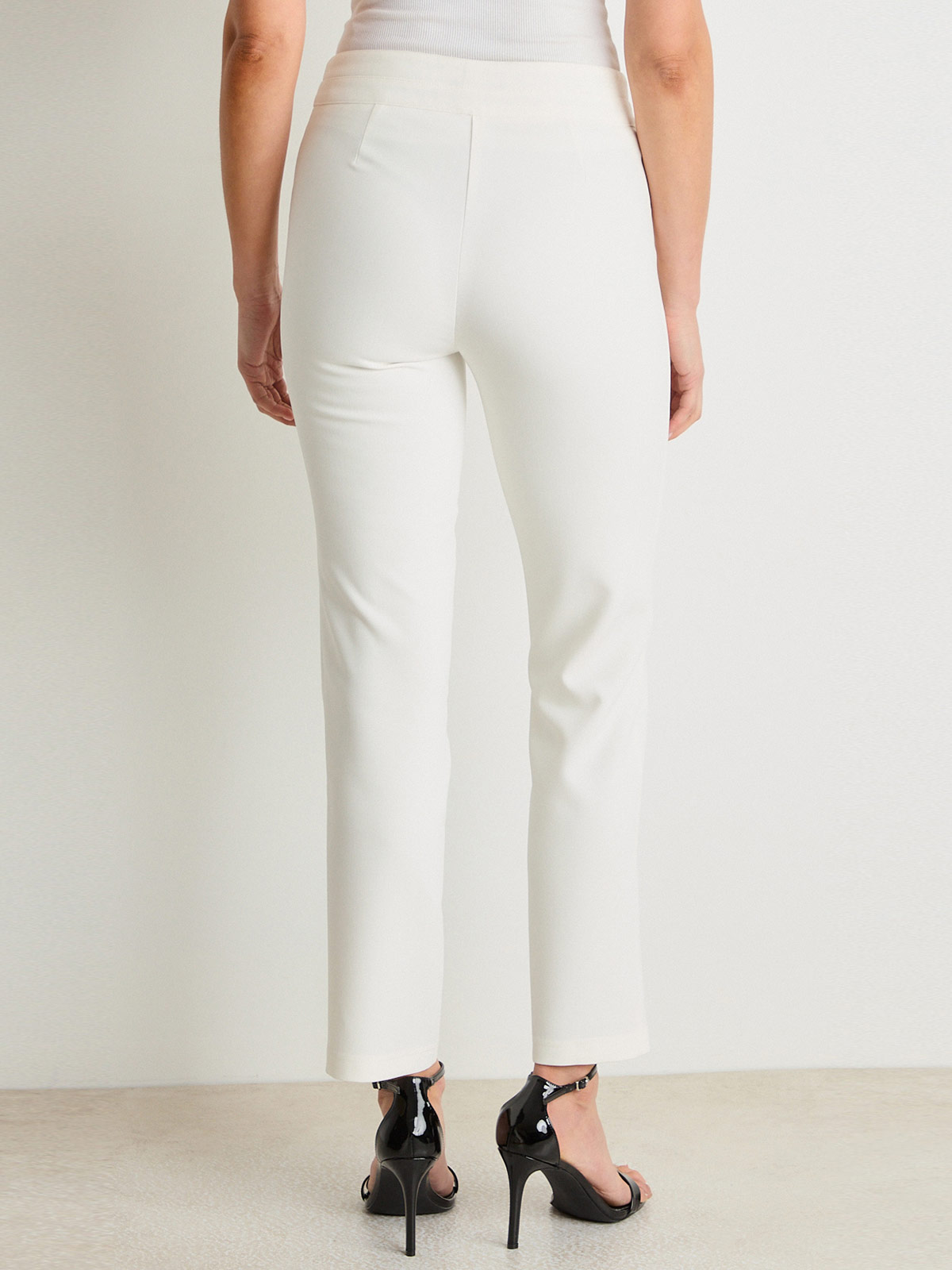 PANTALÓN MUJER ASH LISO PRETINA DOBLE - 2