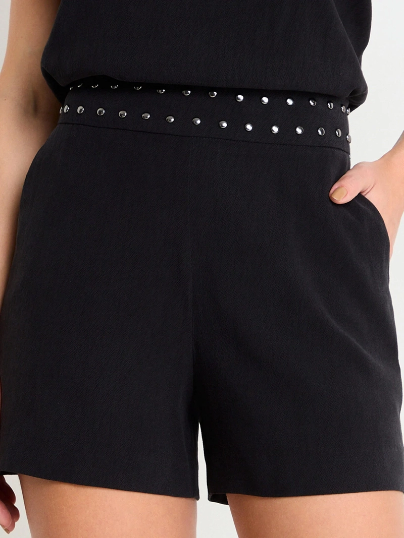 SHORT MUJER ASH LISO TACHAS - 4