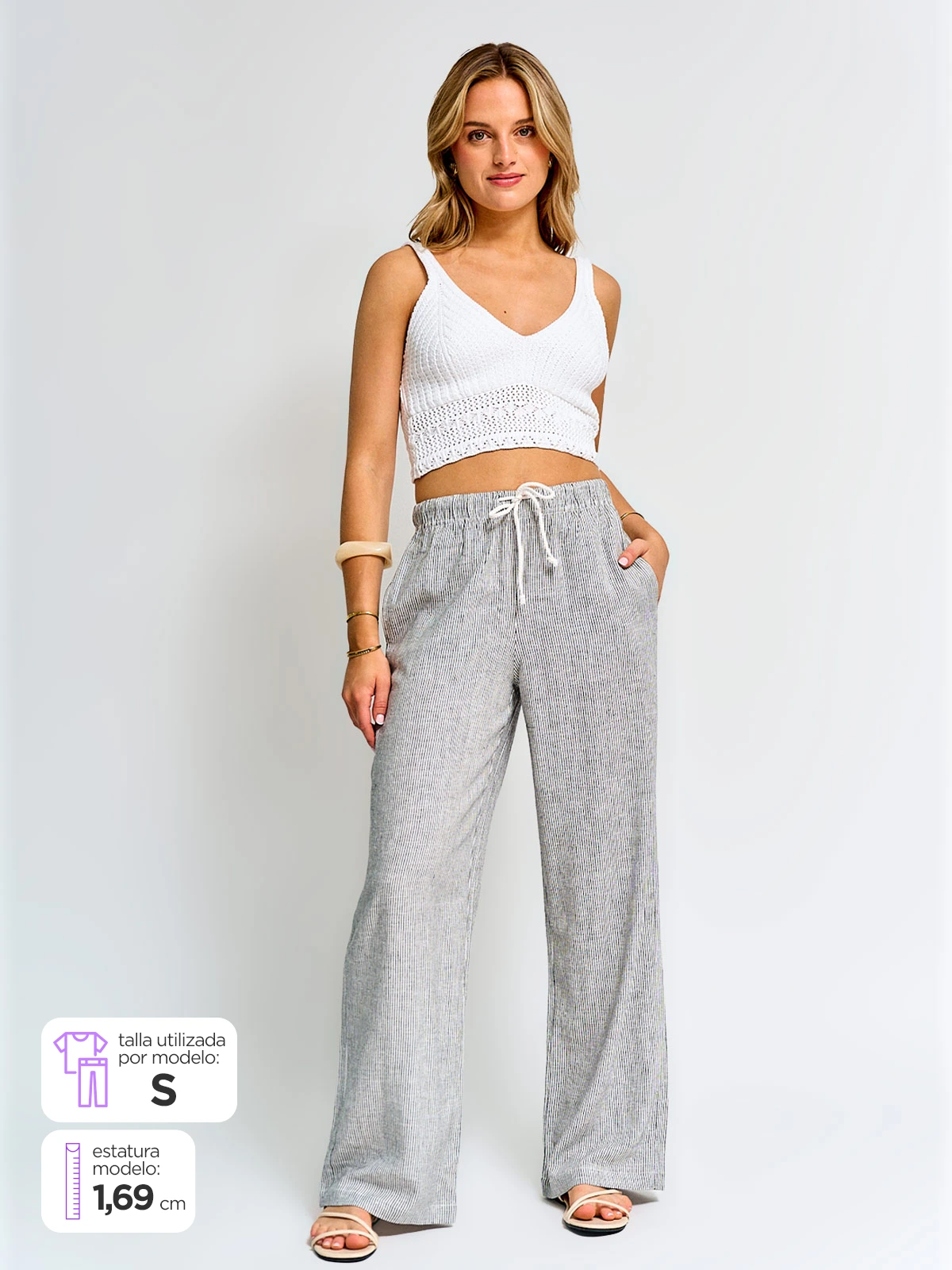 PANTALÓN MUJER INDEX LINO - 1