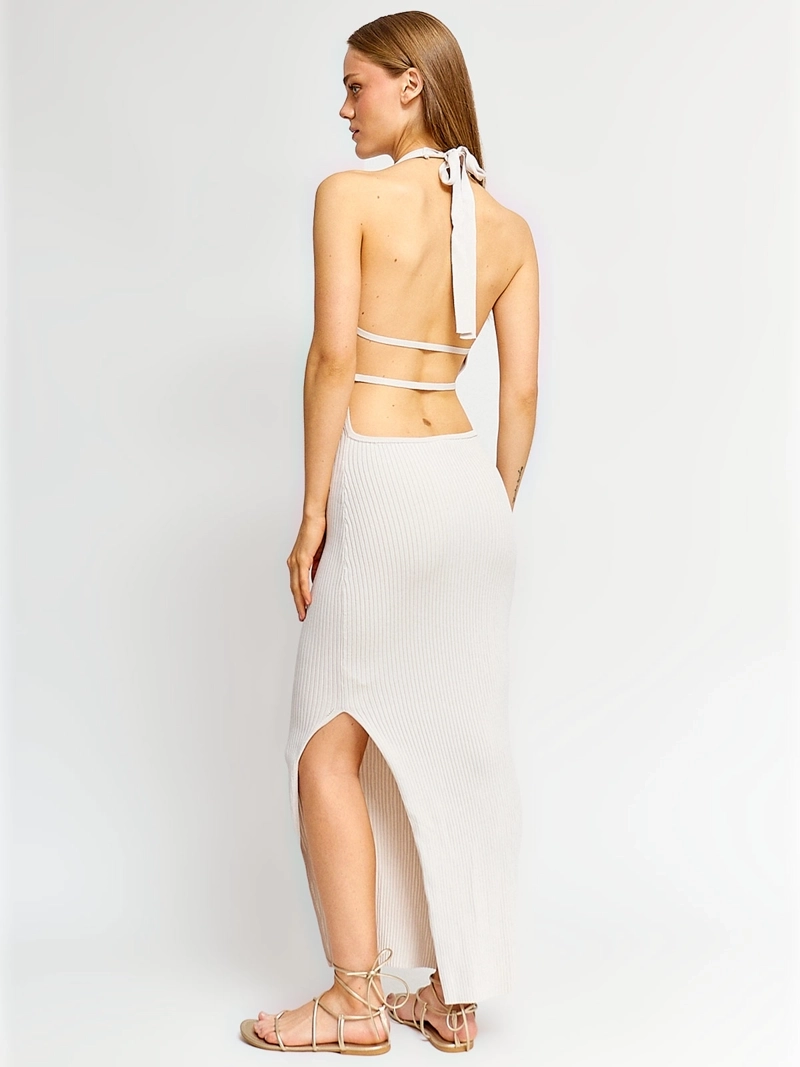 VESTIDO MUJER INDEX LARGO TEJIDO - 3
