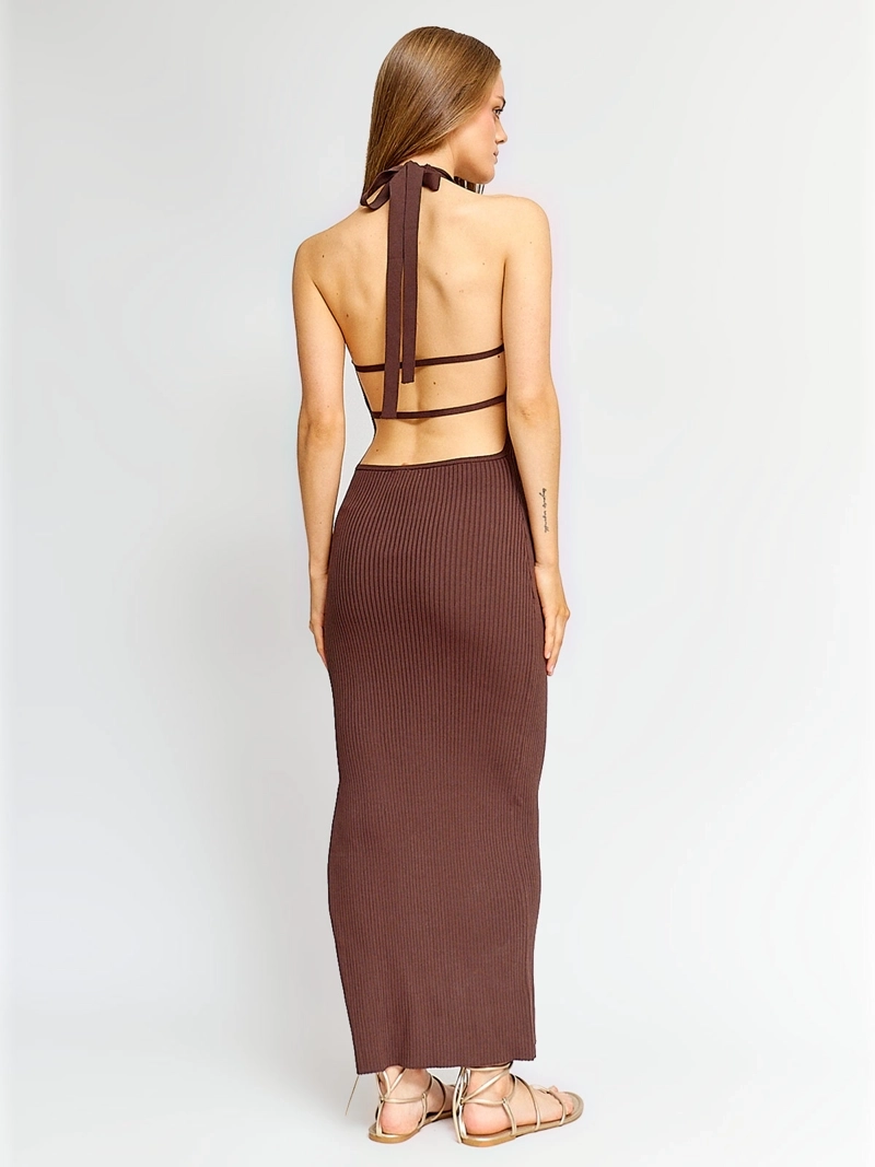 VESTIDO MUJER INDEX LARGO TEJIDO - 3