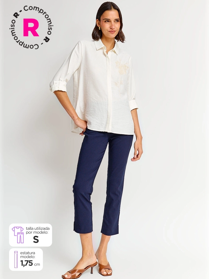 PANTALÓN MUJER CACHAREL RECTO - 1