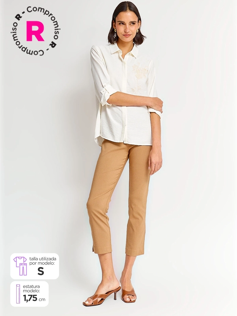 PANTALÓN MUJER CACHAREL RECTO - 1