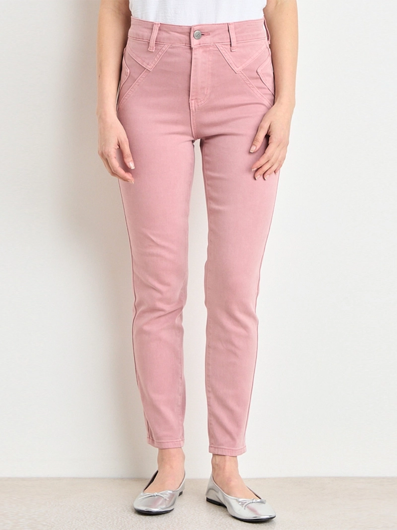 JEANS MUJER ASH SKINNY ALGODÓN CORTES - 3