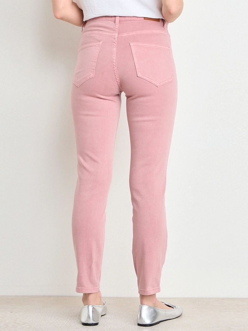 JEANS MUJER ASH SKINNY ALGODÓN CORTES - 4