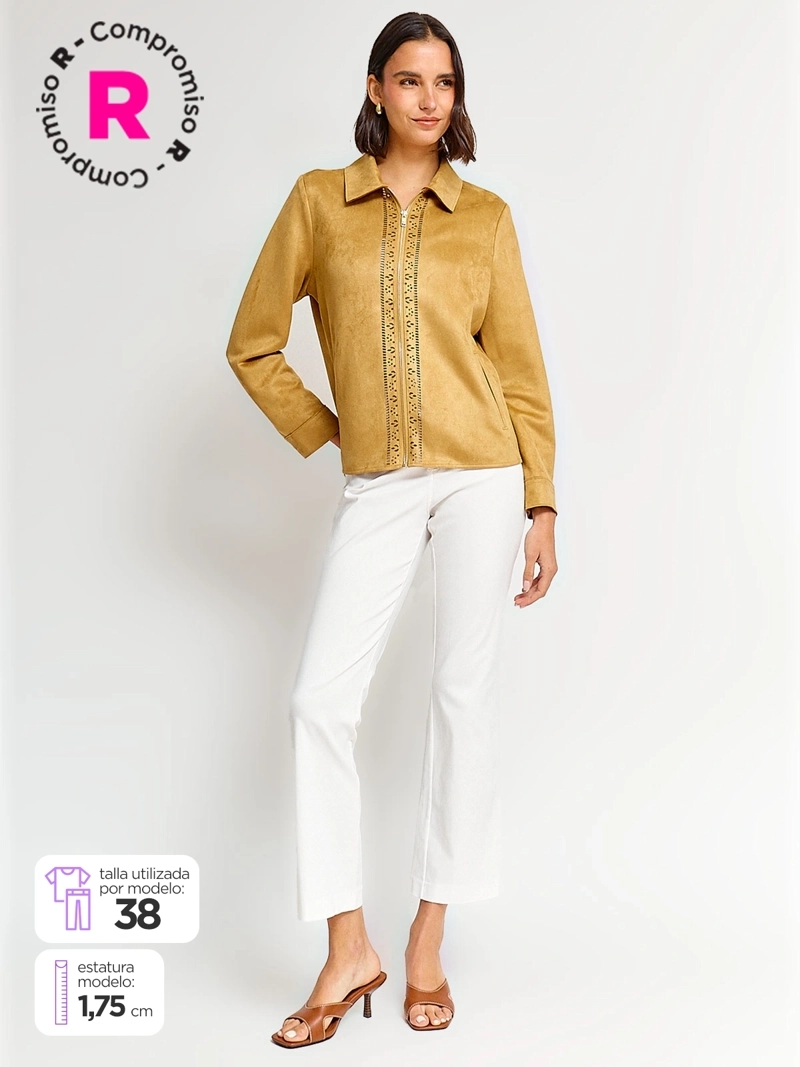 PANTALÓN MUJER CACHAREL RECTO PUSH UP - 1