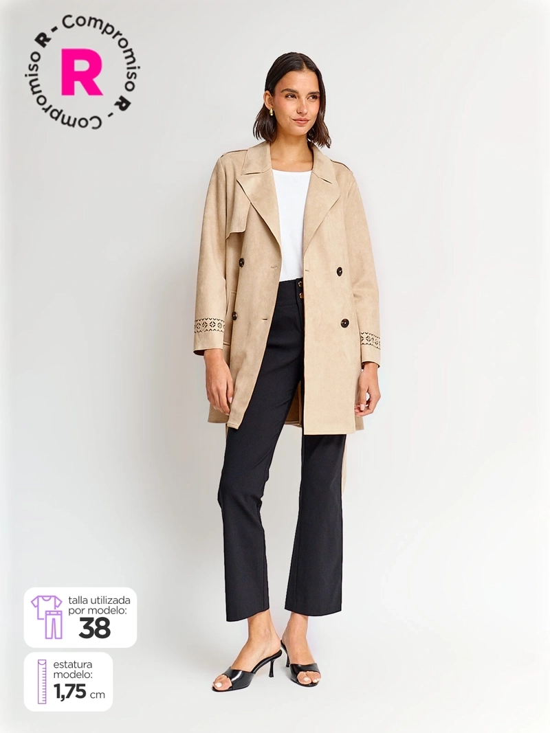 PANTALÓN MUJER CACHAREL RECTO PUSH UP - 1