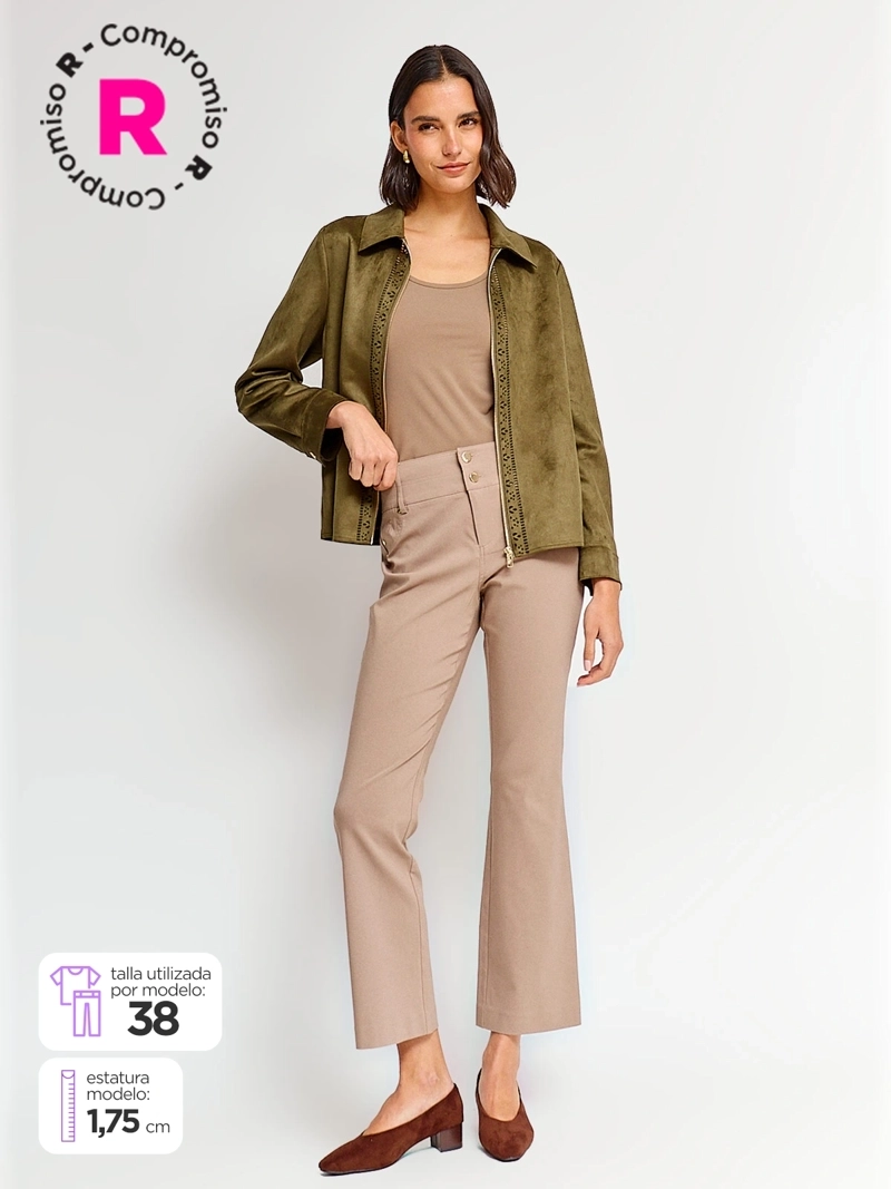 PANTALÓN MUJER CACHAREL RECTO PUSH UP - 1