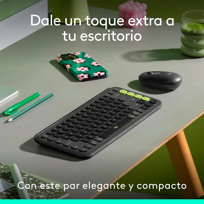 TECLADO INALÁMBRICO LOGITECH POP ICON + MOUSE - 3