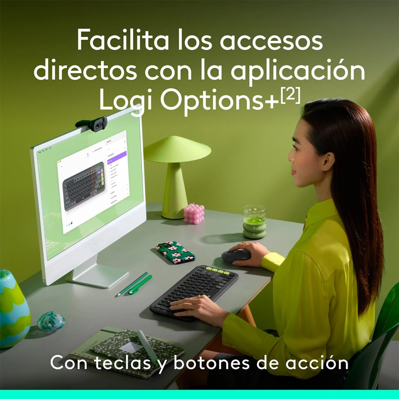 TECLADO INALÁMBRICO LOGITECH POP ICON + MOUSE - 5