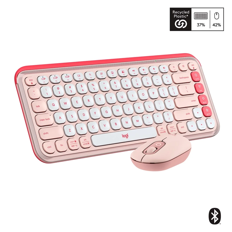 TECLADO INALÁMBRICO LOGITECH POP ICON + MOUSE - 1