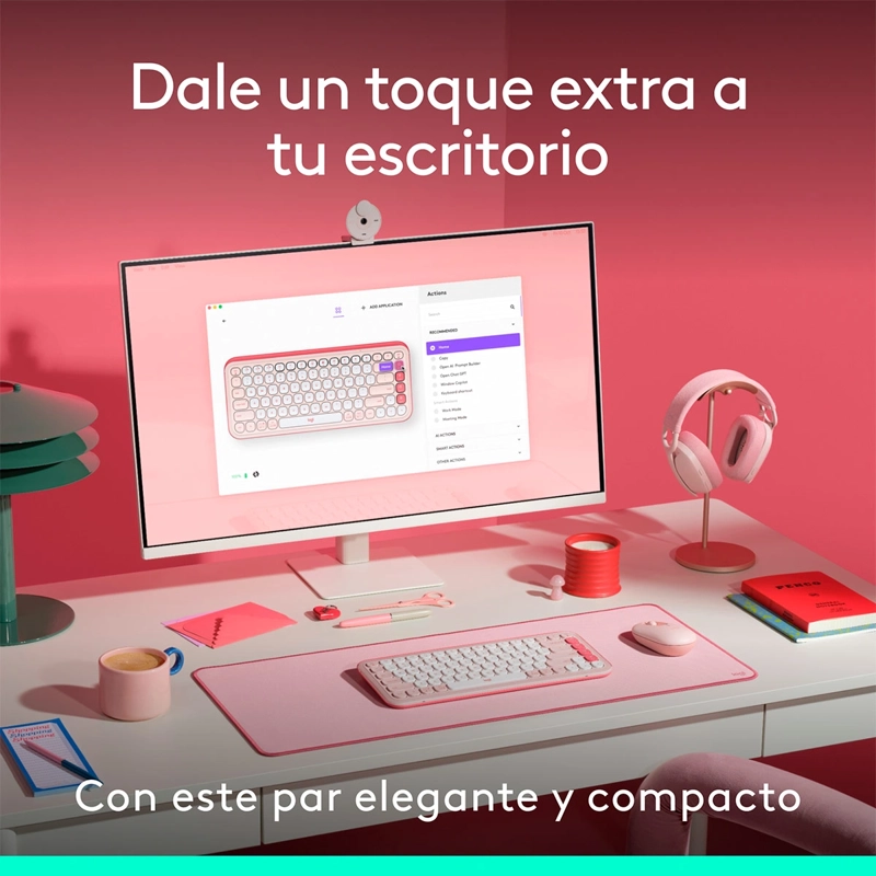 TECLADO INALÁMBRICO LOGITECH POP ICON + MOUSE - 3