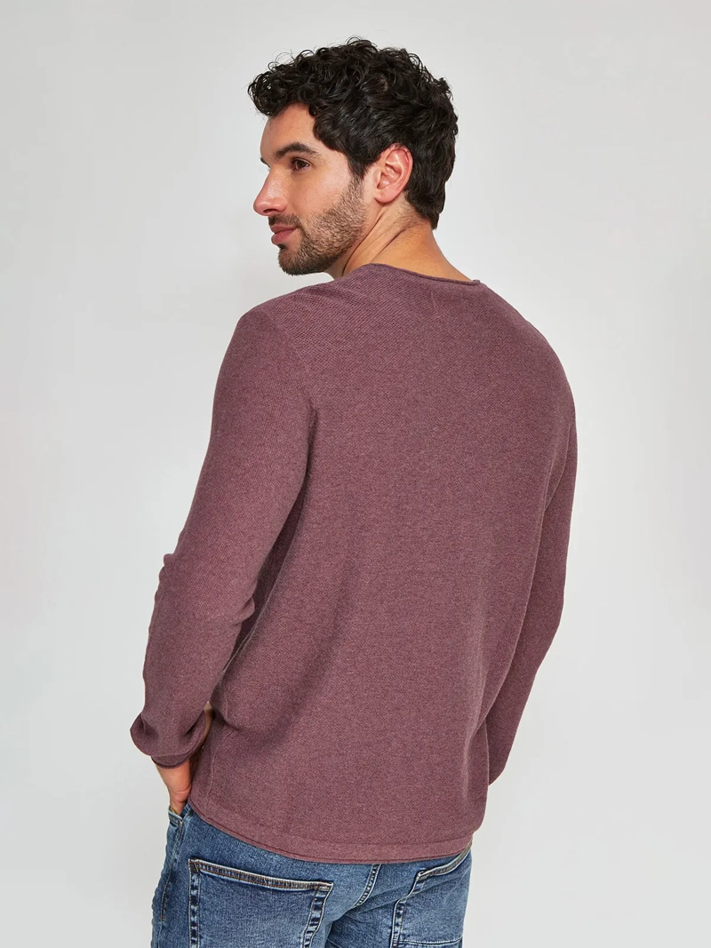 SWEATER HOMBRE BARBADOS ALGODÓN CUELLO REDONDO BÁSICO - 2