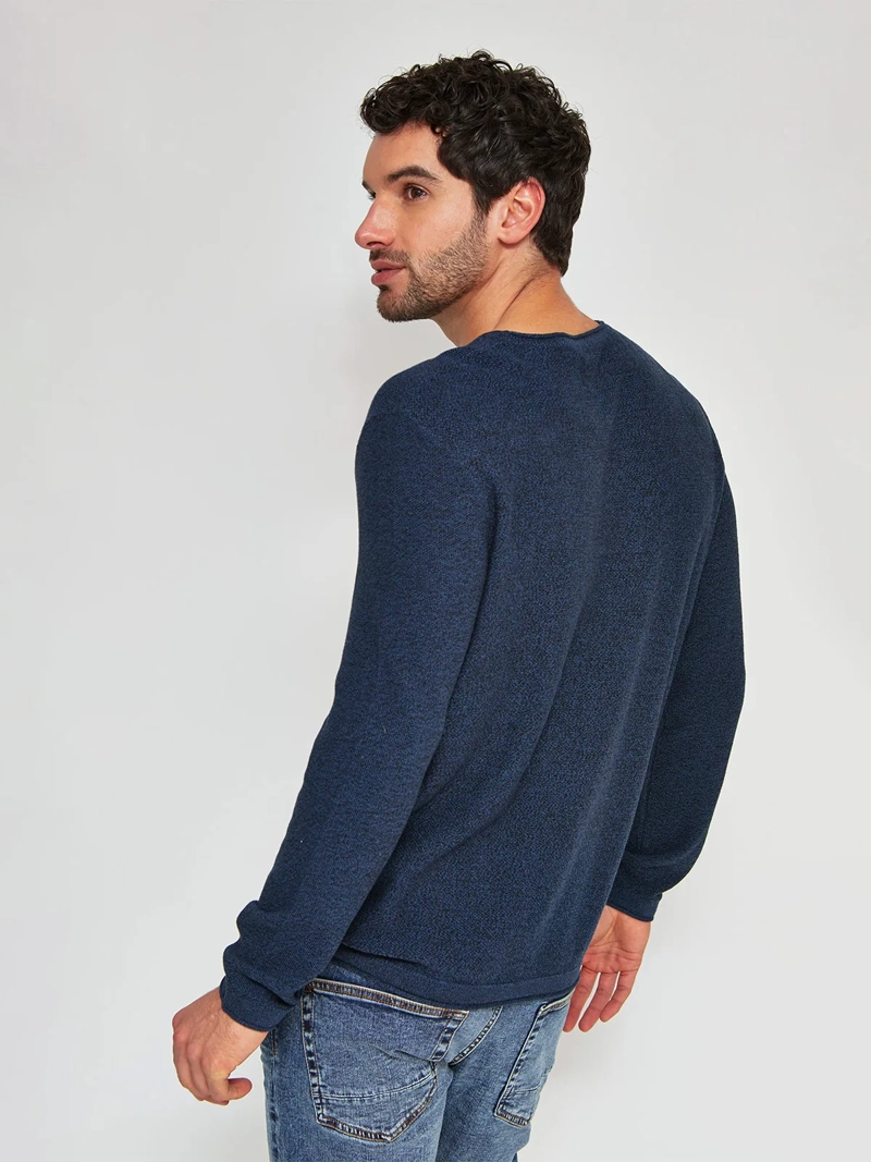 SWEATER HOMBRE BARBADOS ALGODÓN CUELLO REDONDO BÁSICO - 2