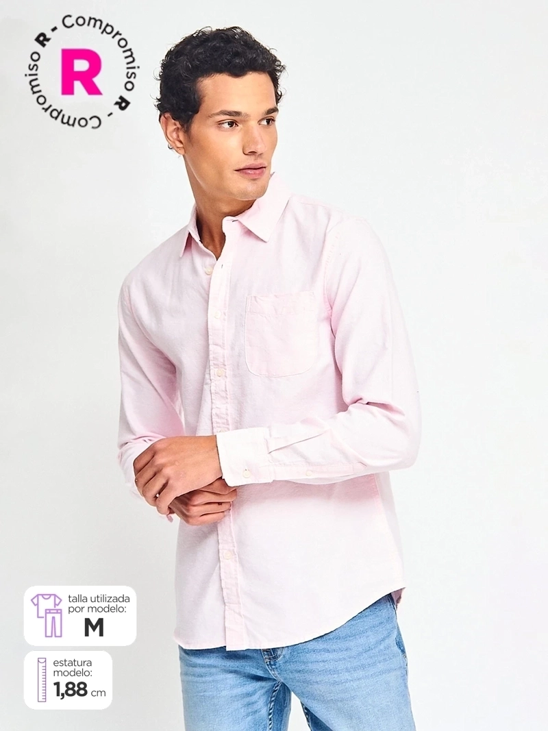 CAMISA HOMBRE AEROPOSTALE ALGODÓN MANGA LARGA - 1